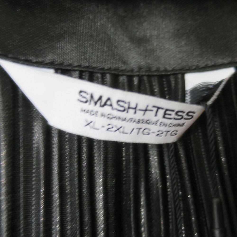 Smash + Tess Tasia Blouse Black Metallic Belted Top Size XL - 2XL - Picture 7 of 9